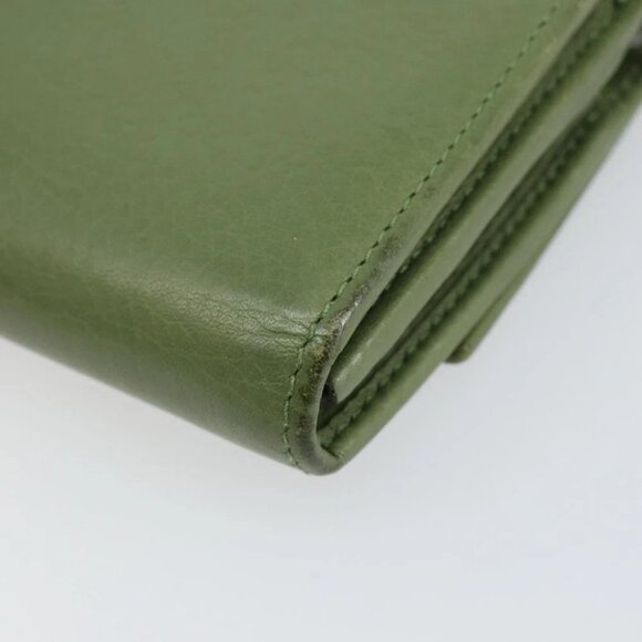 GUCCI Flora Continental Wallet Leather Green - Picture 9 of 15